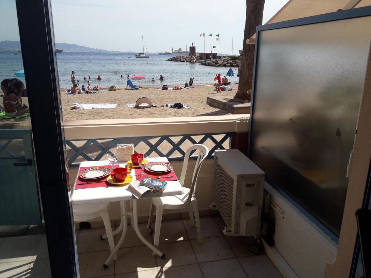 French Riviera 1 Bedroom On The Beach Facing Cannes 泰晤勒·苏尔·梅尔 外观 照片