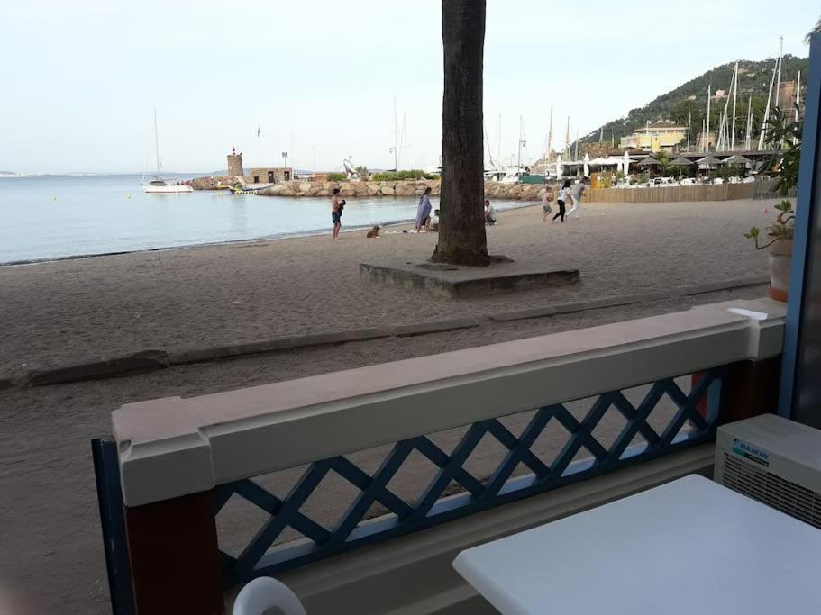 French Riviera 1 Bedroom On The Beach Facing Cannes 泰晤勒·苏尔·梅尔 外观 照片